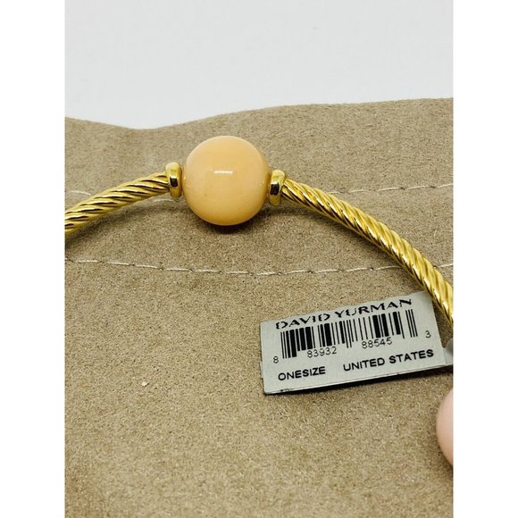 $3900 DAVID YURMAN NEW Mustique 4 Station Pink Opal Peach Moonstone 18K Gold - Picture 6 of 9